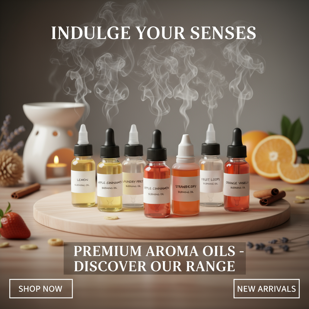 One Ounce Burning Oils Collection Banner