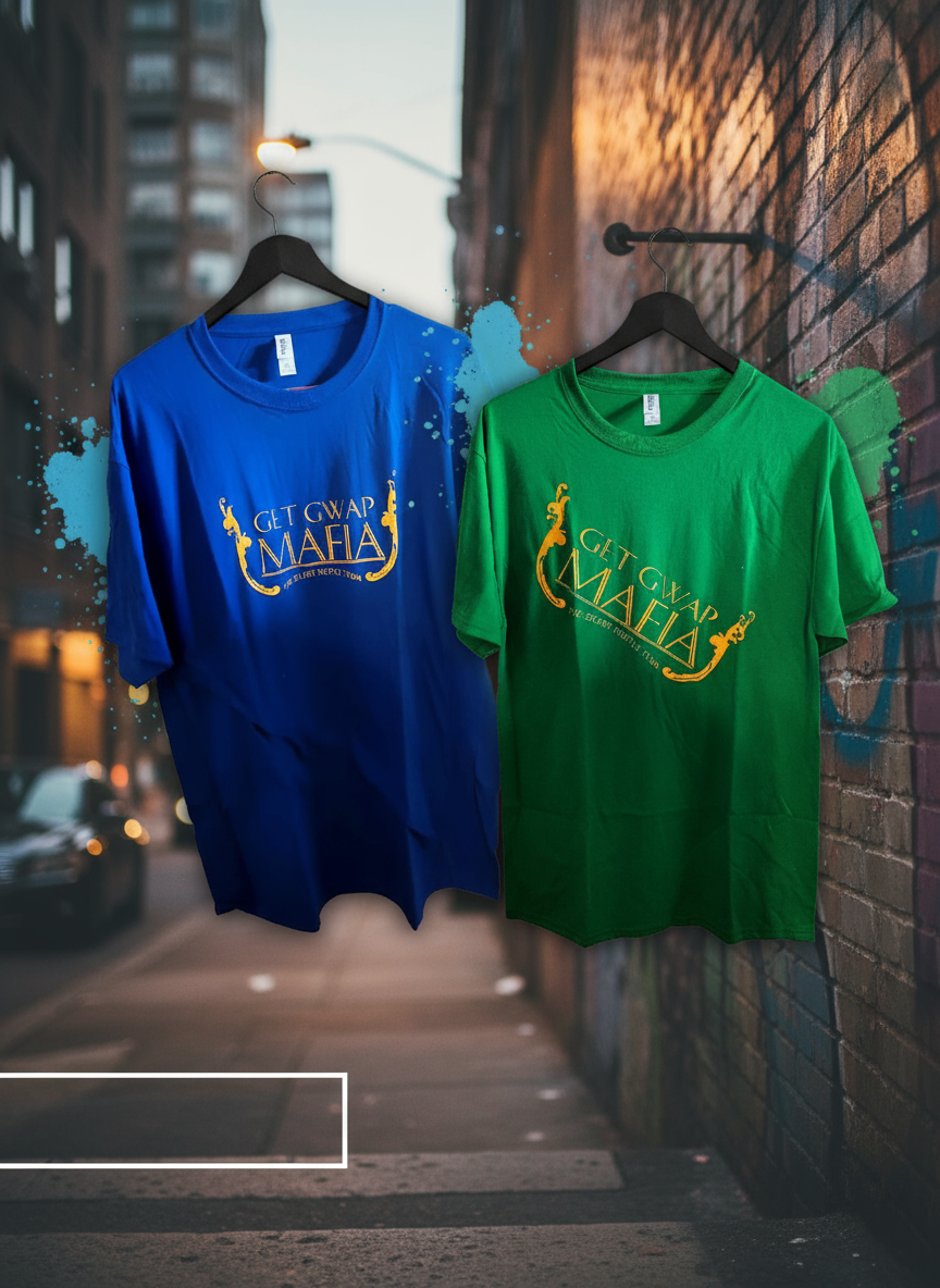 Get Gwap Mafia - Blue & Green Banner