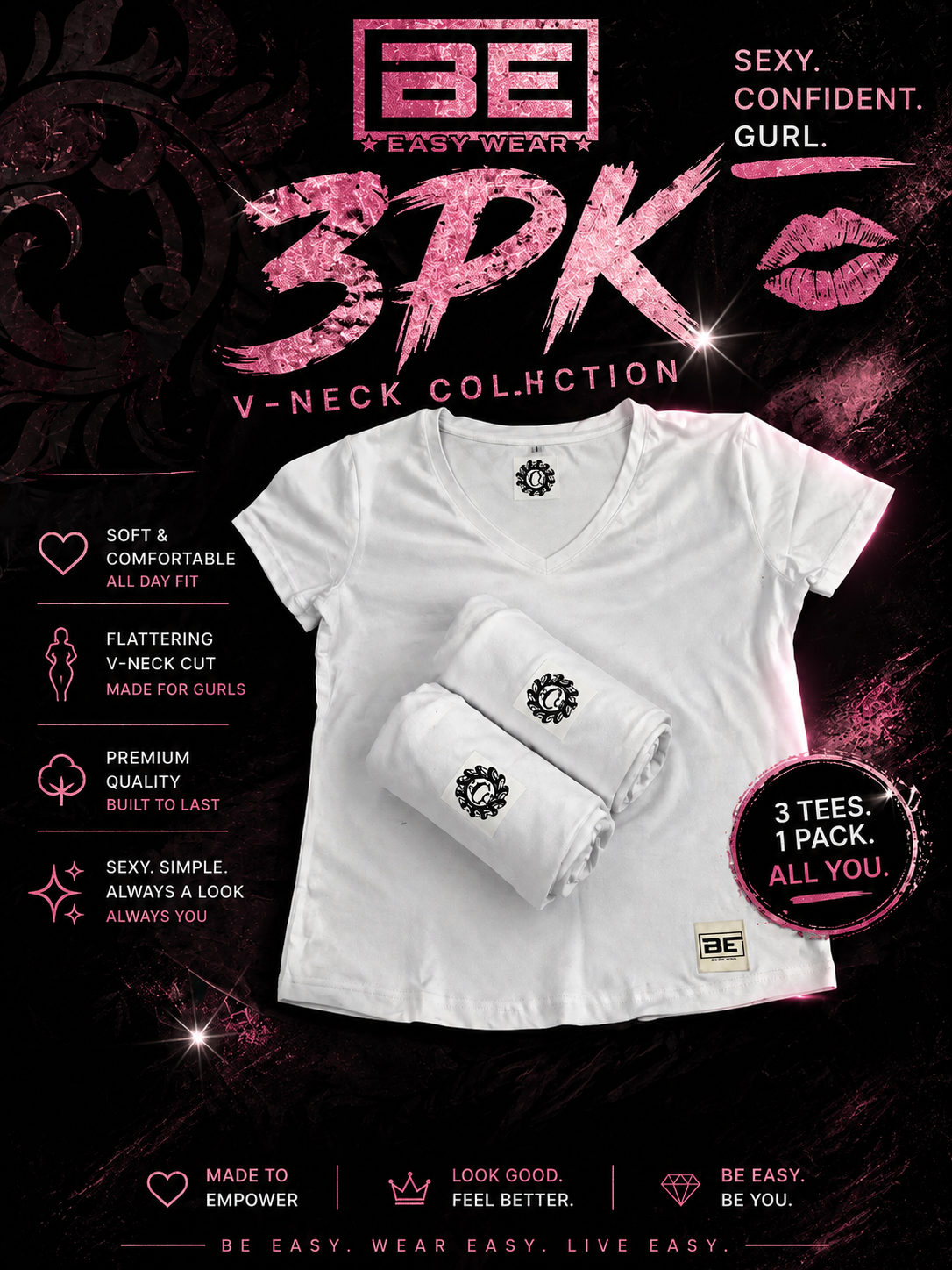 Women’s 3 pack T-shirts