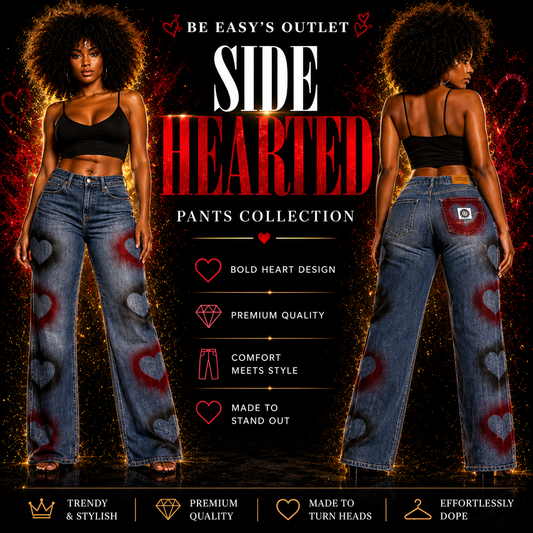 Side Hearted Denim Jeans