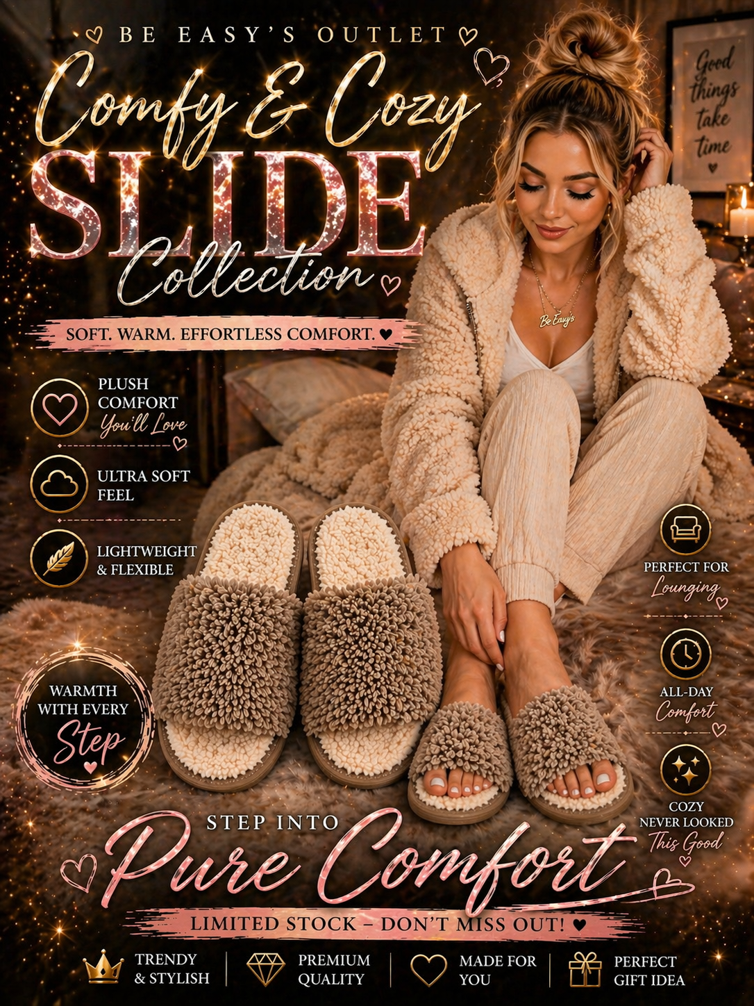 Comfy & Cozy Women Slides