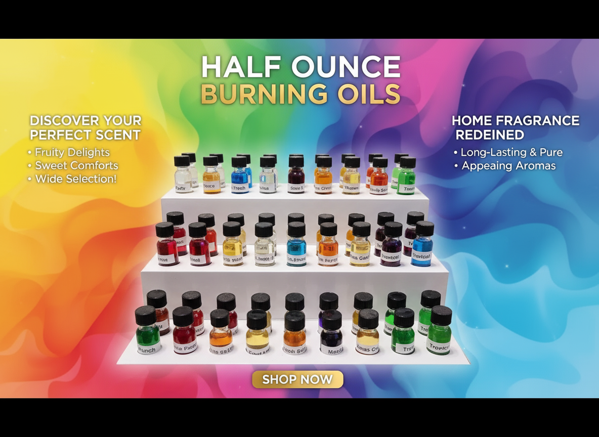 Half Ounce Burning Oils - Variety Banner