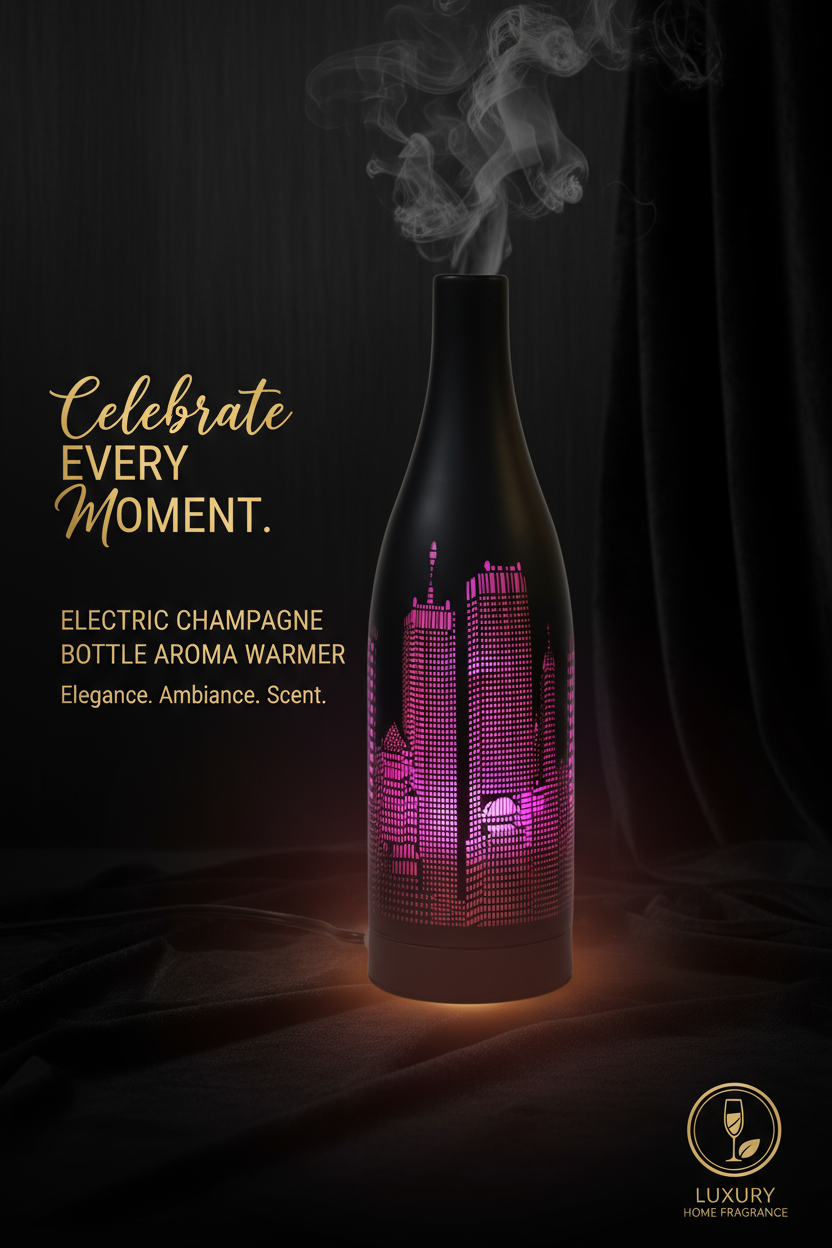 Electric Champagne Bottle Aroma Warmer Banner